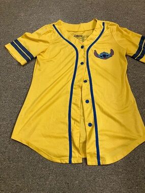 Adult Disney Stitch Large Baseball Jersey Top